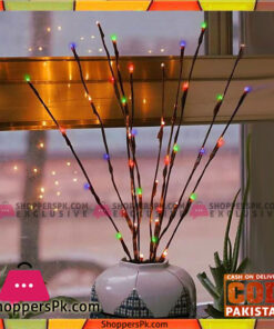 Multicolored 100 LED Willow Branch Lamp Floral Lights