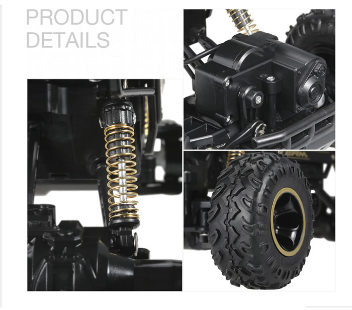 New Rc Car 1:16 2.4G Aluminum Alloy Metal Car Shell Rc Rock Crawler Car Vehicles Model - 6288A