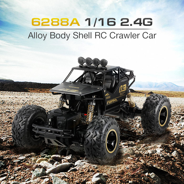 New Rc Car 1:16 2.4G Aluminum Alloy Metal Car Shell Rc Rock Crawler Car Vehicles Model - 6288A