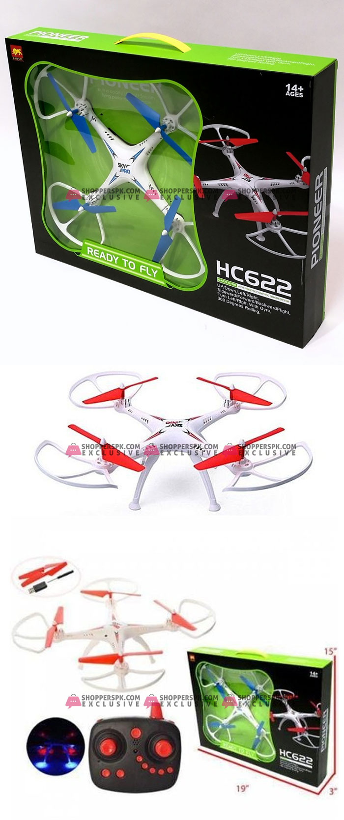 Pioneer Professional Drone Quadcopters HC622