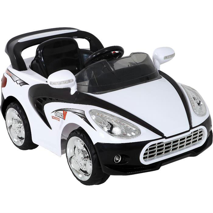 Ride On Car For Kids - Battery Operated - Blue &Amp; White - Jy-20C8