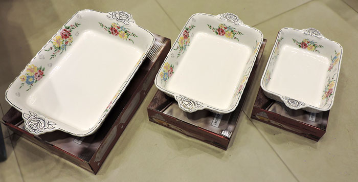 Superdine High Quality 3 Pcs Set Rectangle Bakeware 14