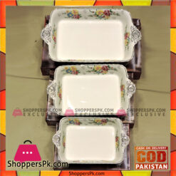 SuperDine High Quality 3 Pcs Set Rectangle Bakeware 14