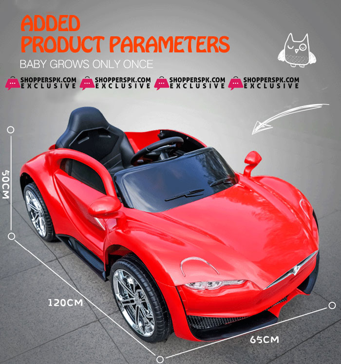 Tesla Model S Kids Ride On Car 12V With Swing And Remote Control