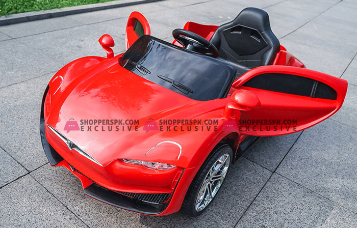 Tesla Model S Kids Ride On Car 12V With Swing And Remote Control