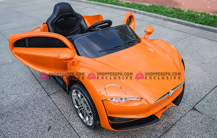 Tesla Model S Kids Ride On Car 12V With Swing And Remote Control