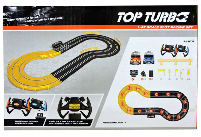 Top Turbo 1:43 Scale Slot Racing Set - A47-20