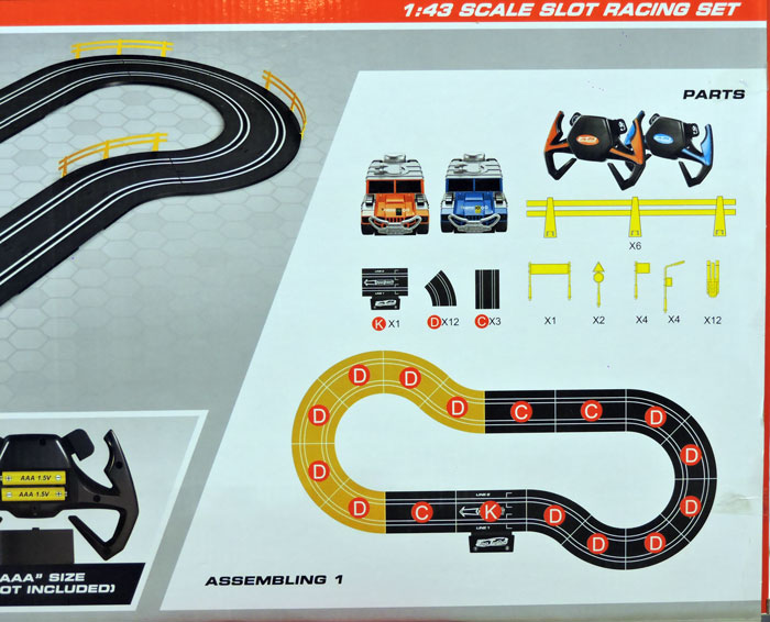 Top Turbo 1:43 Scale Slot Racing Set - A47-20