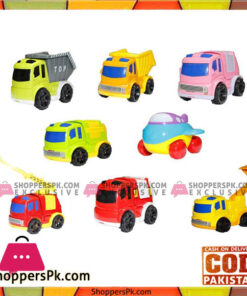 Urban Transport Set of 8 Construction and Public Service Vehicles (Multicolor)