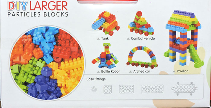 120Pcs Diy Larger Particles Block Toy For Kids