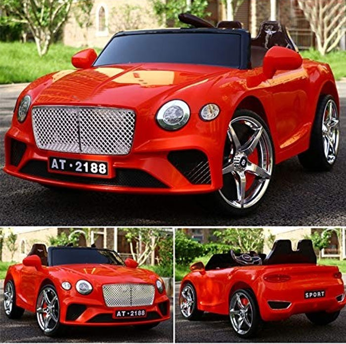 12V Ride On Car Bentley With Remote Control With Swing