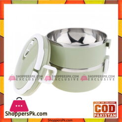 2 Layer Stainless Steel Thermal Insulated Stackable Lunch Box