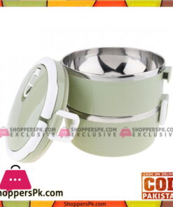 2 Layer Stainless Steel Thermal Insulated Stackable Lunch Box
