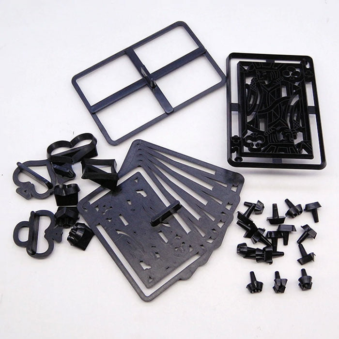 28pcs Plastic Poker Card Cookie Cutter Sugarcraft Fondant Cutter Poker Set Decorating Tools