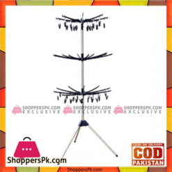 3 Tier Foldable Cloth Hanger &Amp; Drying Rack Outdoor &Amp; Indoor Use - Md9016