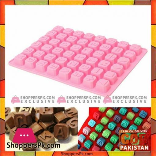 48 Alphabet Letter Number Silicone Mold Ice Cube Tray Chocolate Cake Candy Mould