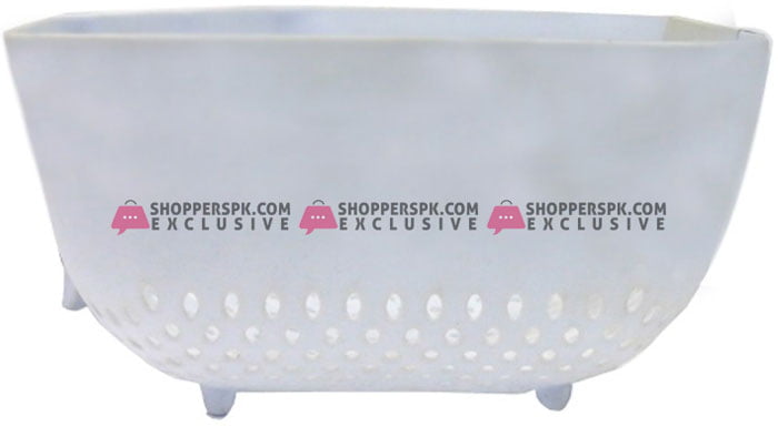 Alaca Vegetable And Rice Strainer Bowl White 3 Ltr