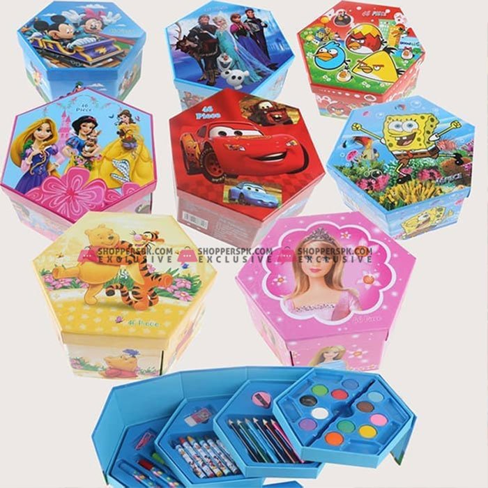 Art Set School Color Kit 46 Pcs Of Art Set