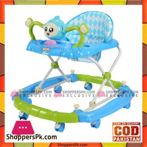 Baby Walker Multi-Function Anti-Rollover Baby Walker with Toy Music Heights Can Be Adjusted Suitable for 6-18 Months