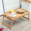 Bamboo Folding Serving Tray Foldable Bed Table Serving Tray Size: 50 X 30 X 23.5Cm