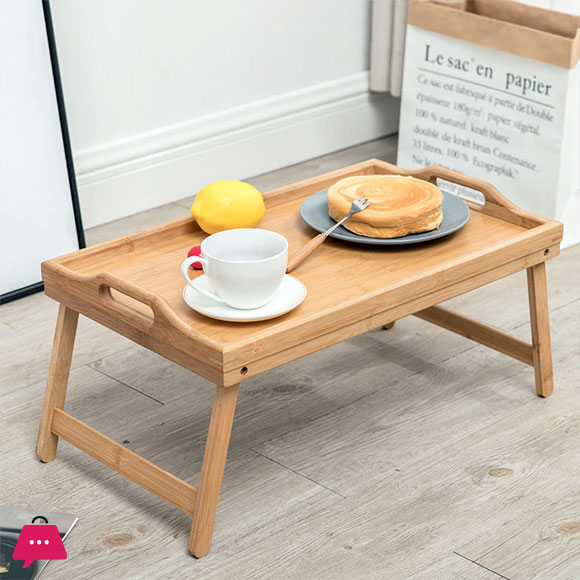 Bamboo Folding Serving Tray Foldable Bed Table Serving Tray Size: 50 X 30 X 23.5Cm 3 Bamboo Folding Serving Tray Foldable Bed Table Serving Tray Size: 50 X 30 X 23.5Cm