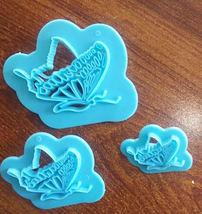 Butterfly Fondant Stamp 3Pcs Set - S743
