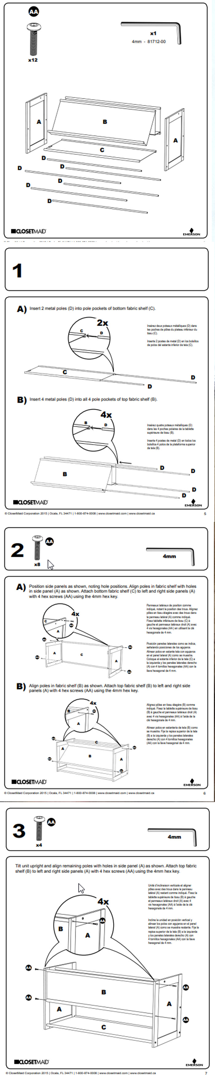 Closetmaid Cherry 9-Pair Multi-Level Shoe Rack