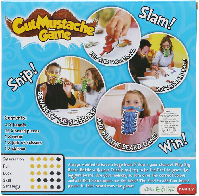 Cut Mustache Game For Kids