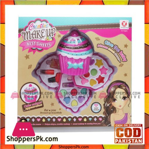 Cute Cake Shape Girl Child Kid Makeup Set Kit Lipstick Toys For Kids