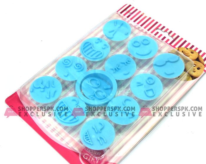 Emoji Cutter Stamp 12Pcs Set - S738