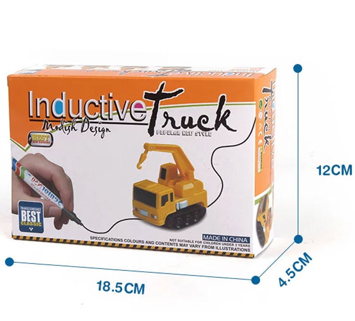 Following Drawn Black Line Mini Magic Truck Inductive Toy Car