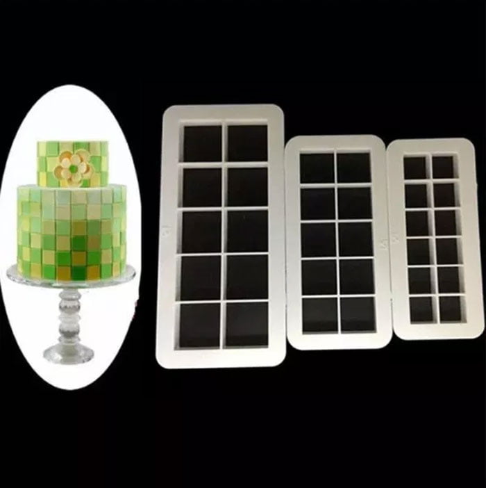 Geometric Multicutter Square 3Pcs Set