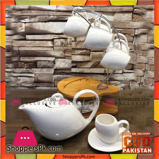 High Quality 13 Pcs Tea Set With Wooden Stand