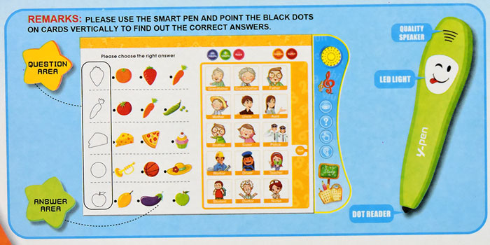 Intelligence Y-Book With Smart Logic Pen Pronunciation Learning