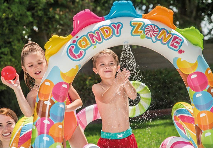 Intex Candy Zone Inflatable Play Center 116 X 75 X 51 Inch For Ages 2+ - 57149