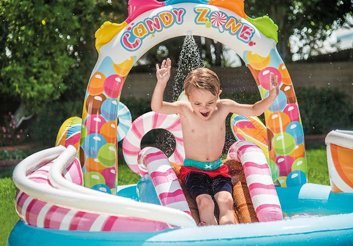 Intex Candy Zone Inflatable Play Center 116 X 75 X 51 Inch For Ages 2+ - 57149