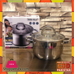 Buy Saflon Safinox Flavia Stainless Steel Deep Cooking Pot + Steel Lid  Induction Ready and Dishwasher Safe - 26 CM at Best Price in Pakistan
