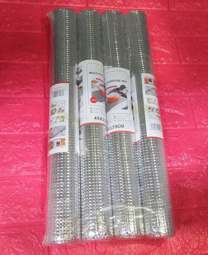 Kitchen Cabinet Drawer Foil Shelf Liner Mat Anti-Skid &Amp; Non Adhesive Easy To Cut – Size: 45 X 200Cm 1-Pcs