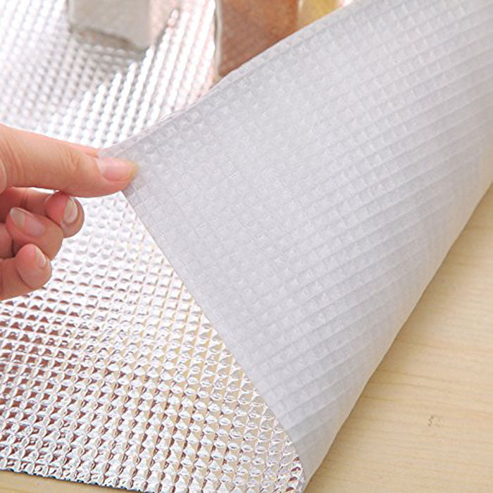 Kitchen Cabinet Drawer Foil Shelf Liner Mat Anti-Skid & Non Adhesive Easy to Cut – Size: 45 x 135 cm PACK OF 4
