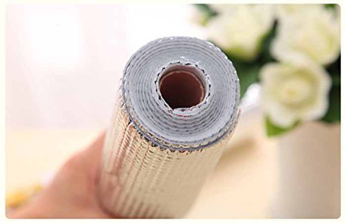 Kitchen Cabinet Drawer Foil Shelf Liner Mat Anti-Skid &Amp; Non Adhesive Easy To Cut – Size: 45 X 200Cm 1-Pcs