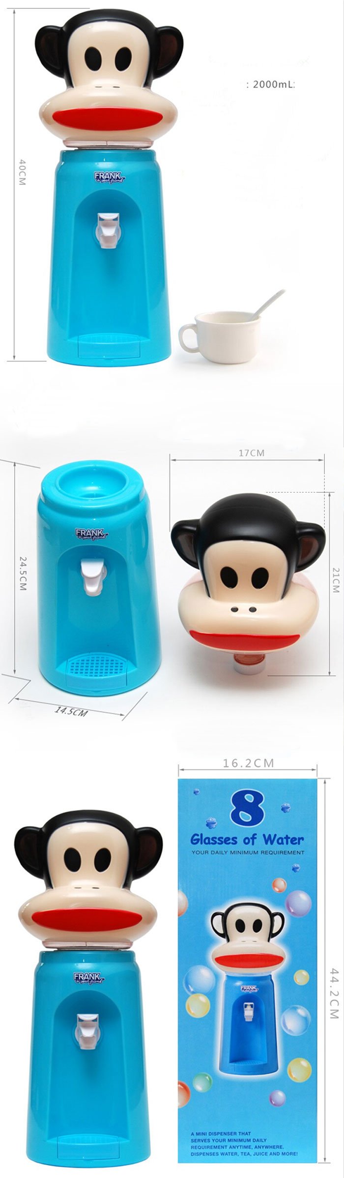 Mini Water Dispenser Cartoon 8 Cup Children