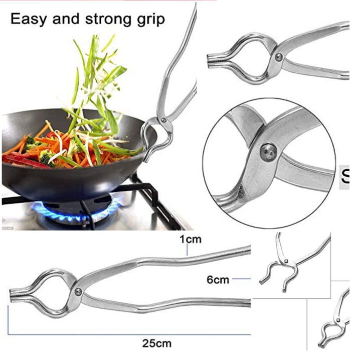 Pan Gripper Stainless Steel (Sansi) 3 Pan Gripper Stainless Steel (Sansi)