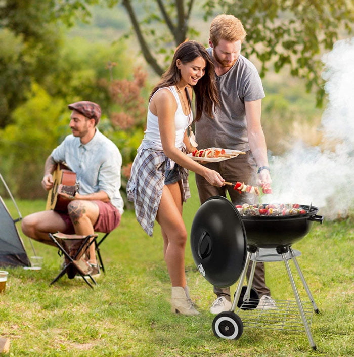 Portable Charcoal Grill Outdoor Bbq 17.5 Inch