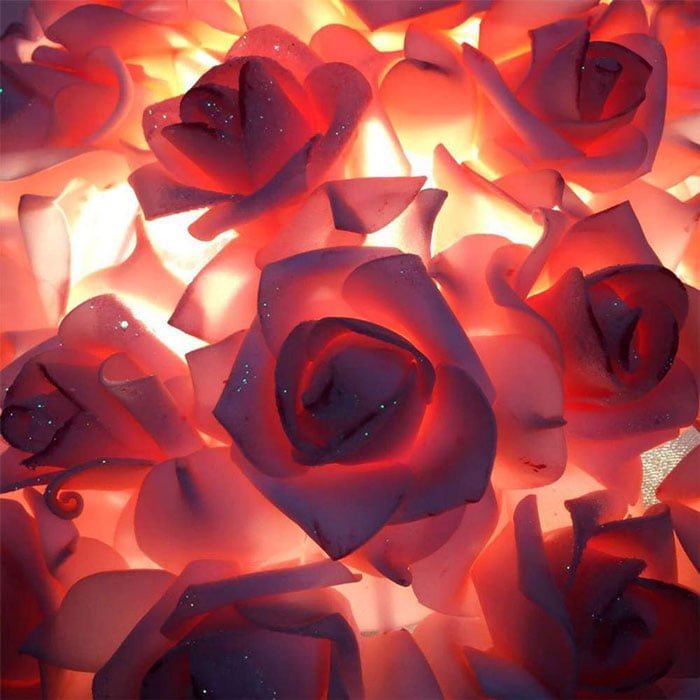 Romantic Rose Desk Table Lamp - 1 Pcs