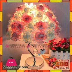 Romantic Rose Desk Table Lamp - 1 Pcs