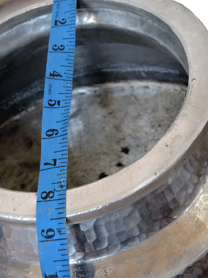 Silver Degh With Cover - 2Kg Small - ( Daig )