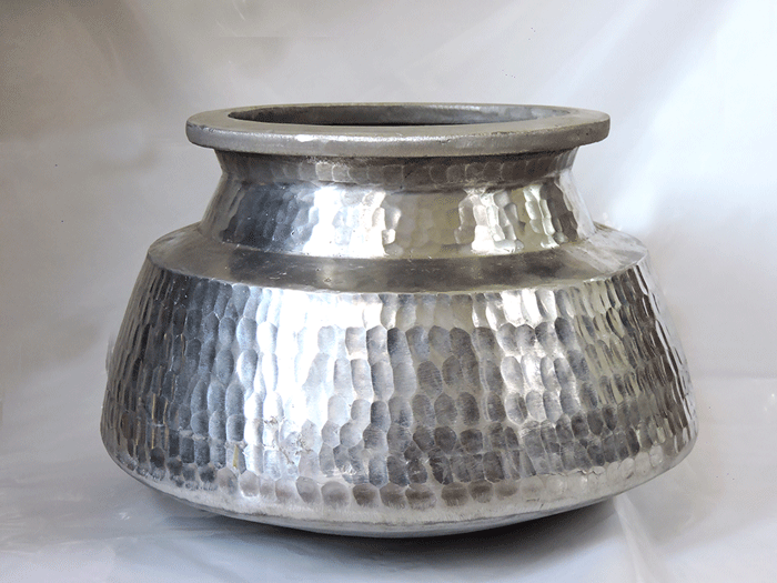 Silver Degh With Cover - 2Kg Small - ( Daig )