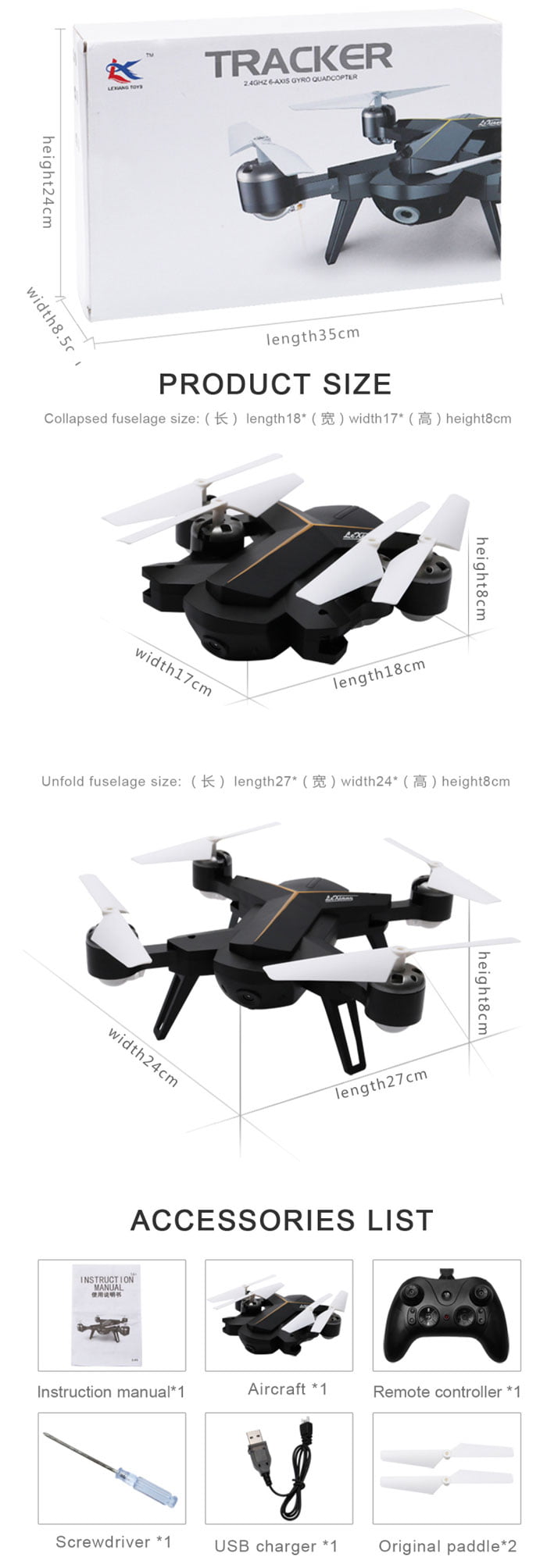 Tracker 2.4Ghz Gyro Quadcopter With Cam Lx-803