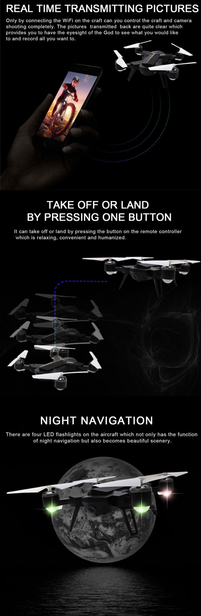Tracker 2.4Ghz Gyro Quadcopter With Cam Lx-803