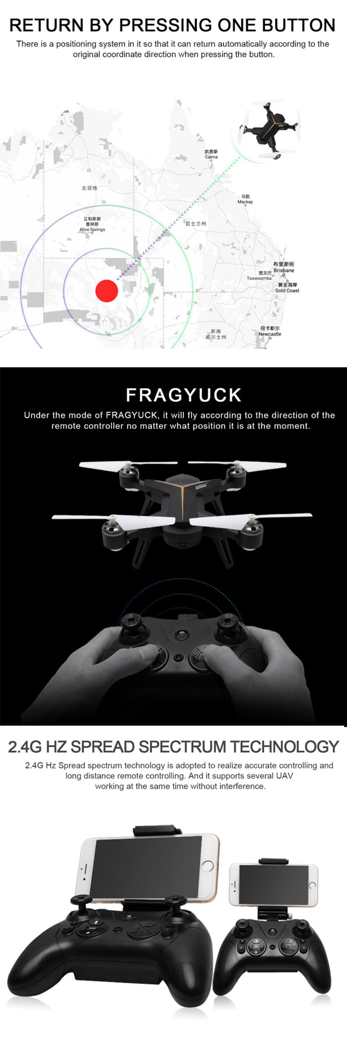 Tracker 2.4Ghz Gyro Quadcopter With Cam Lx-803